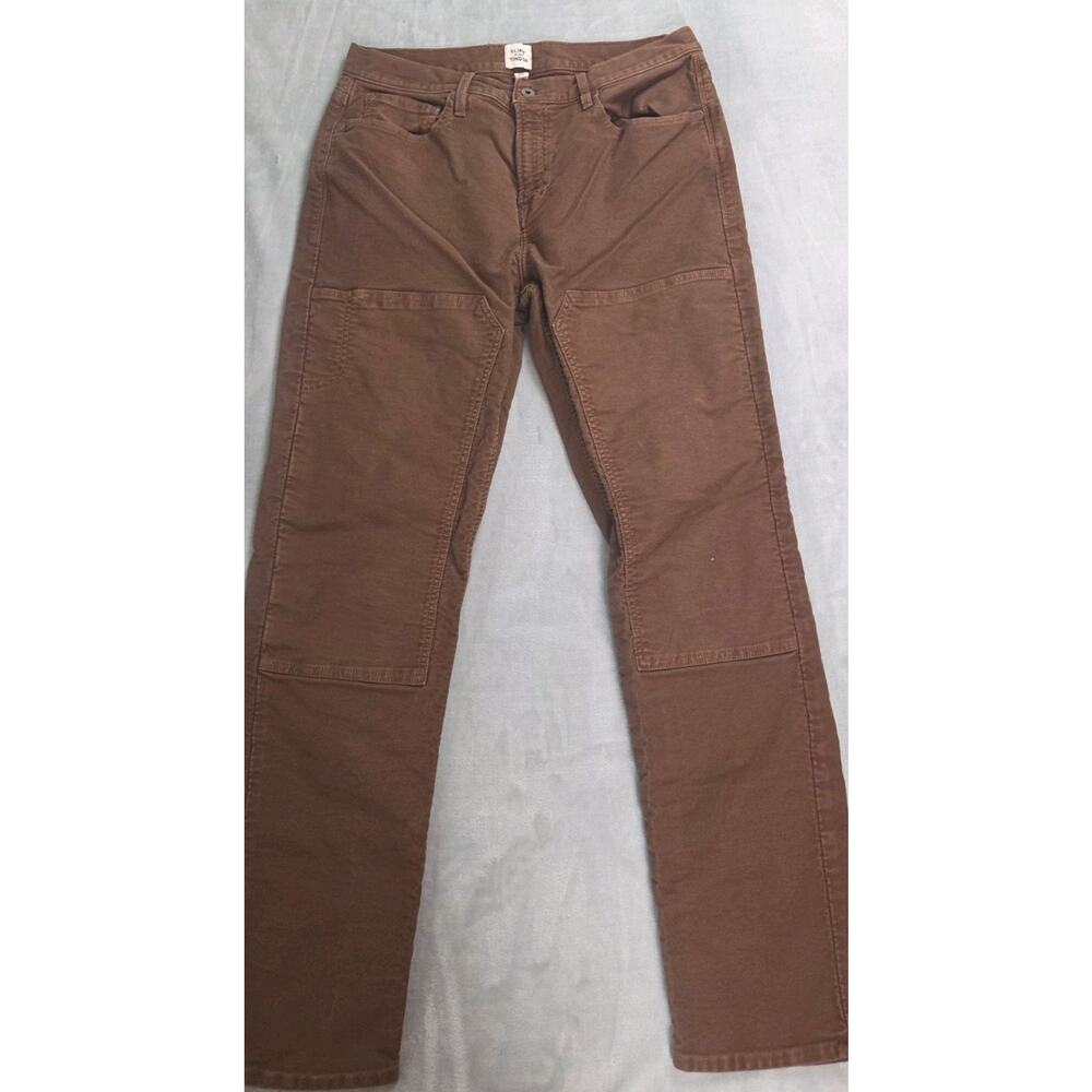 Flint And Tinder Double Knee Pants Mens 34x31 Brown Cotton canvas work USA